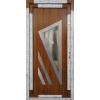 Vedlejší plastové vchodové dveře Soft 2023-10 Zlatý dub/Bílá 100x210cm, Pravé, Dovnitř