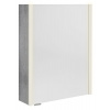 Sapho ALIX galérka s LED osvetlením 56x70x17,5cm, ľavá/pravá, dub strieborný SPH AX156-0011