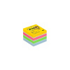 Post-it nalepovací poznámkový bloček - mini kocka - 51 x 51 mm - 400 listov - Ultra Cool
