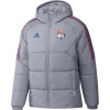 adidas Olympique Lyonnais Winter Jacket Mens Silver XS