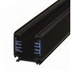 Brolux LED lišta Adar, 3-fázová, 2m, čierna, povrchová