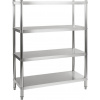 Royal Catering Nerezový regál - 120 cm RCER-120
