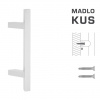 FT - MADLO kód 831Z 25x25 mm ST ks BIM - biela matná (FBO) 210 mm 25x25 mm – cena za ks