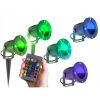 Solárne svietidlá - RGB LED záhradný reflektor uviazol na zem x5 (Solárne svietidlá - RGB LED záhradný reflektor uviazol na zem x5)