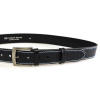 PENNYBELTS Kožený opasek 25-2-B-M černý - 95 cm