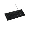 Canyon CNS-HKB6-CS multimediálna klávesnica, USB, 124 kláves, modro LED podsv., pogum. povrch, štíhla, čierna, SK/CZ