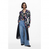 Dámské šaty DESIGUAL 25WWVW11 9019 VEST CAMISERO ACRILICA 9019 MATERIAL FINISHES velikost S
