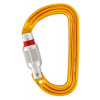 Kompaktná karabína Petzl Sm'D žltá screw lock
