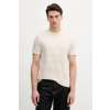Bavlnené tričko United Colors of Benetton pánske, béžová farba, jednofarebné, 3M4WU1088 L