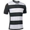 Joma Futbalový dres T-SHIRT HORIZONTAL STRIPED ANTHRACITE S/S, veľkosť L