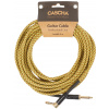 CASCHA Professional Line Guitar Cable, Angled, Tweed Natural, 9 m