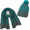Nastavte čiapku, Nandy's Scarf Autumn a Winter Set Pánsky ženský darček pre mládež biely, námornícky modrý, viacfarebný (Nandy Set Schap List Winter Winter Vianočný stromček)