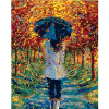 Maľovanie podľa čísel - V parku pod dáždnikom, 80 x 100 cm, bez rámu a napnutého plátna 8596530026181