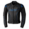 RST 102977 S1 CE MENS LEATHER JACKET černá/ modrá vel.42