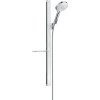 HANSGROHE Raindance Select S sprchová súprava, ručná sprcha 3jet priemer 125 mm, 90 cm sprchová tyč a sprchová hadica 160 cm, biela/chróm, 27648400