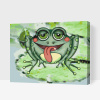 Vymalujsisam.sk Maľovanie podľa čísiel - Žaba s červenými líčkami Veľkosť: 40x50cm, Rám: Na plastovej doske