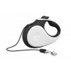 Reedog Senza Premium samonavíjacie vodítko S 12kg / 5m lanko / bielo-čierne S 12kg / 5m lanko / bílo-černé