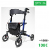 Rehafund Rf-624/n chodítko hliníkové 4-kolesové pre seniorov PALERMO PREMIUM modré