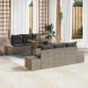 zahrada-XL Záhradný jedálenský set 7 pcs Šedá, hnedá 100 x 55 x 73 cm 3349908