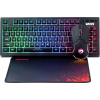 Marvo CM310 EN, RGB sada klávesnice s hernou myšou a podložkou, US, herná, membránová typ drôtová (USB), čierna, podsvietená