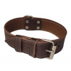 Palkar Obojok z kože hladenice pre psov 70 cm × 40 mm hnedý