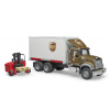 Bruder Nákladné auto Mack UPS s vysokozdvižným vozíkom