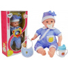 LEAN TOYS Bábika bábätko 45 cm modré oblečenie