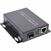 Optický konvertor RJ45 - SFP, GigabitEthernet, SingleMode, čierny