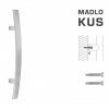 FT - MADLO kód 841C 40x10 mm ST ks NEM - nerez matná (F60) 300 mm 40x10 mm – cena za ks