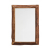Nástenné zrkadlo Madam Stoltz MT74 hnedá ONE SIZE