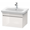 Duravit DuraStyle Umývadlová skrinka 40x58x45 cm, 1 zásuvka, lesklá biela DS638002222