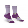 Dámské turistické ponožky Bridgedale Hike Midweight Wmns Merino Performance Boot lilac/purple - S (3-4,5) / EU 35-37 / 21-23 cm