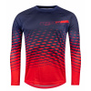 Pánsky dres FORCE MTB ANGLE dlhý rukáv, modro-červený Veľkosť: XL, farba: červená