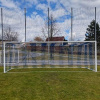 LEÓN DE ORO Football HEX M120 futbalová sieť biela-modrá