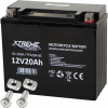 BATÉRIA MOTOCYKLOVÝ XTREME 12V 20Ah BEZÚDRŽBOVÝ SKÚTER MOTOR QUAD ATV