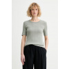 Calvin Klein basic tričko dámske bavlnené s elastanom LV044F211G zelená S