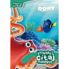 Hľadá sa Dory Vyfarbuj, čítaj, nalepuj