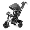 BABY MIX Detská trojkolka so svetlami Lux Trike tmavo sivá 105x46 sivá