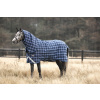Deka výběhová Rhino Plus Vari Layer®, s krkem, 450 g, navy check/indigo Délka zad: 115 cm