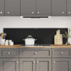 vidaXL Kuchynské zásteny 2ks čierne 80x60 cm tvrdené sklo - Čierna - 205926-139563