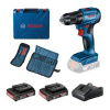 Bosch Bosch profesionální set GSR 185-LI + 2× GBA 2,0 Ah + GAL 18V-20 + 23dílná sada příslušenství v kufru 0615990N25