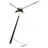Designové stolní hodiny Nomon Puntero L Black 94cm