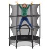 Detská trampolína Ø140 cm, čierna, 3-10 rokov (Detská trampolína Ø140 cm, čierna, 3-10 rokov)