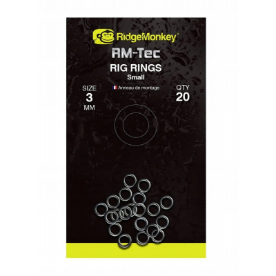 RidgeMonkey Krúžok RM-Tec Rig Rings Small 3 mm 20 ks