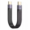 Kábel Alogy USB typ C - USB typ C 0,14 m čierny