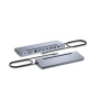 Loom in Bloom USB-C rozbočovač i-Tec C31FLAT2PDPRO Striebristý