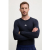 Tréningové tričko s dlhým rukávom adidas Performance Techfit JE6705 tmavomodrá XL