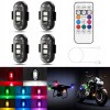 LED VÝSTRAŽNÁ LAMPA troboskopová Silná pre auto a bicykel + diaľkové ovládanie