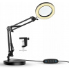 LED LAMPA NA STÔL S LUPU, KOZMETICKÁ ZVÄČŠOVACIA LAMPA, NASTAVITEĽNÁ