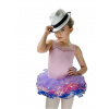 Dievčenské šaty - Mini Popat Dress Veľkosť 128 (Tutu baletné tanečné šaty multikolor SK524 XL)